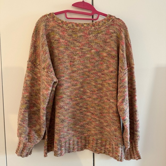 Pink Multi Pilcro v-neck sweater - Picture 3 of 9